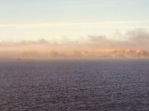 Within sight of land