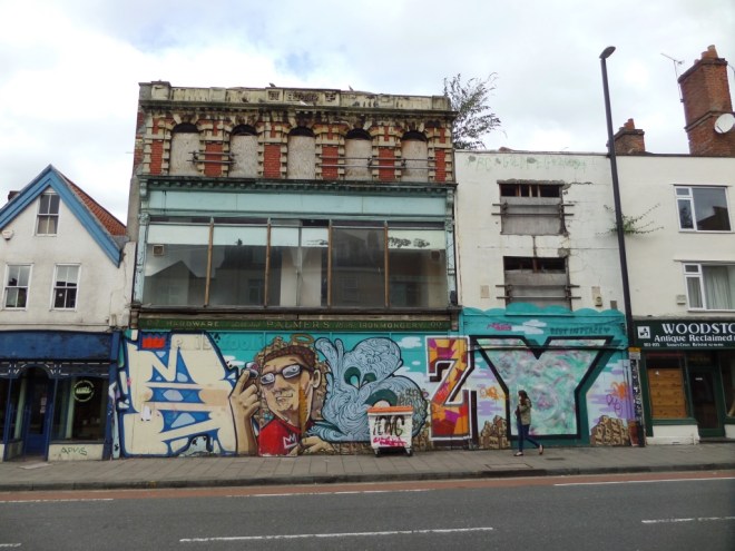 Jon5, Silent Hobo, Sepr, Deamze and Dotcom, Stokes Croft, Bristol, September 2015