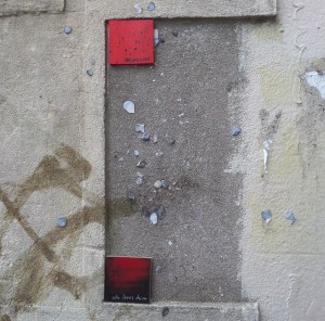 Love tokens on Ward Street, Bristol