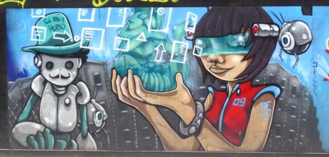 Silent Hobo, Nelson Street, Bristol, October 2015