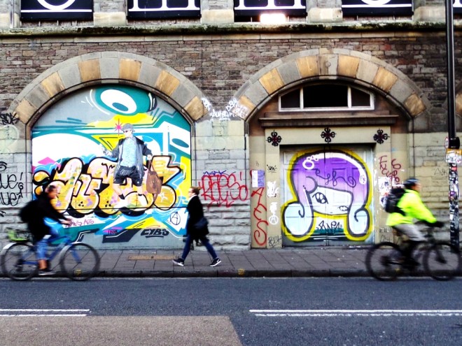 Hoax, Face F1st, Stokes Croft, Bristol, October 2015
