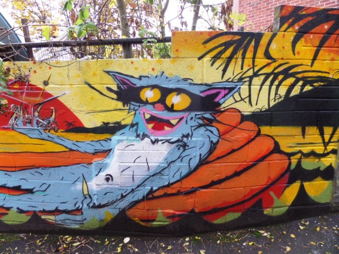 Rowdy, lilo, Picton Lane, Bristol, November 2015