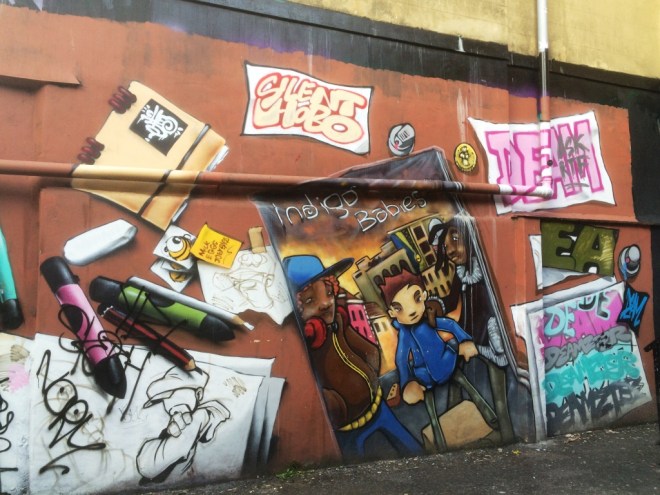 Cheo Silent Hobo and Deamze, Frogmore Street, Bristol, July 2015