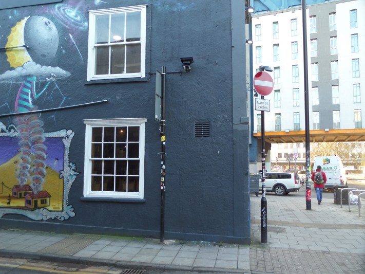 Blank wall, Moon Street, Bristol, January 2016