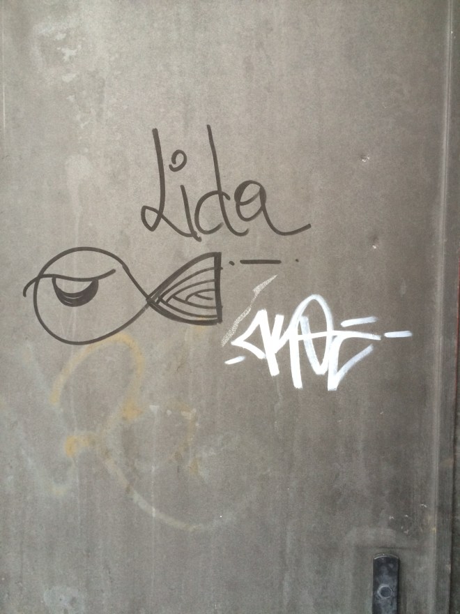 Fish graffiti, Soldeu, Andorra