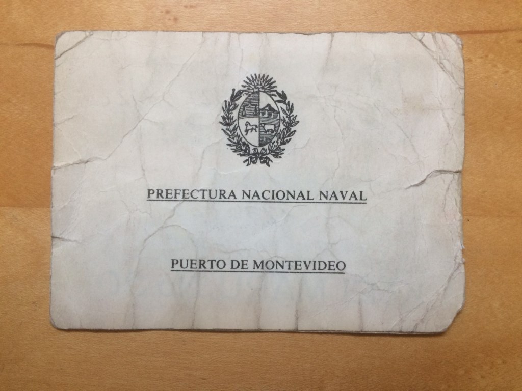 My ship pass for entering the docks