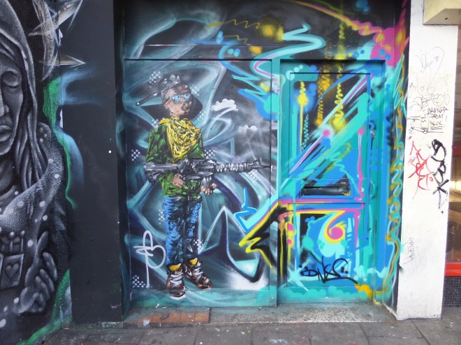 Hoax? Akarat? and DNT Stokes Croft, Bristol, March 2016