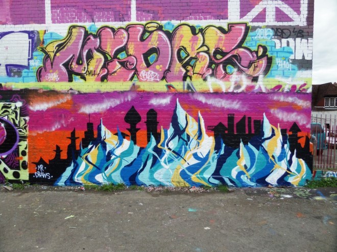 Mr Draws, Dean Lane skate park, Bristol, May 2016