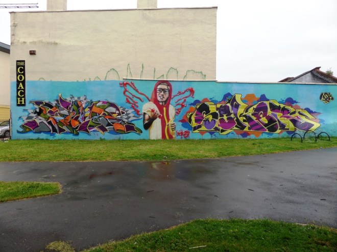 Deamze, Voyder and Soker, Lawfords Gate, Bristol, June 2016