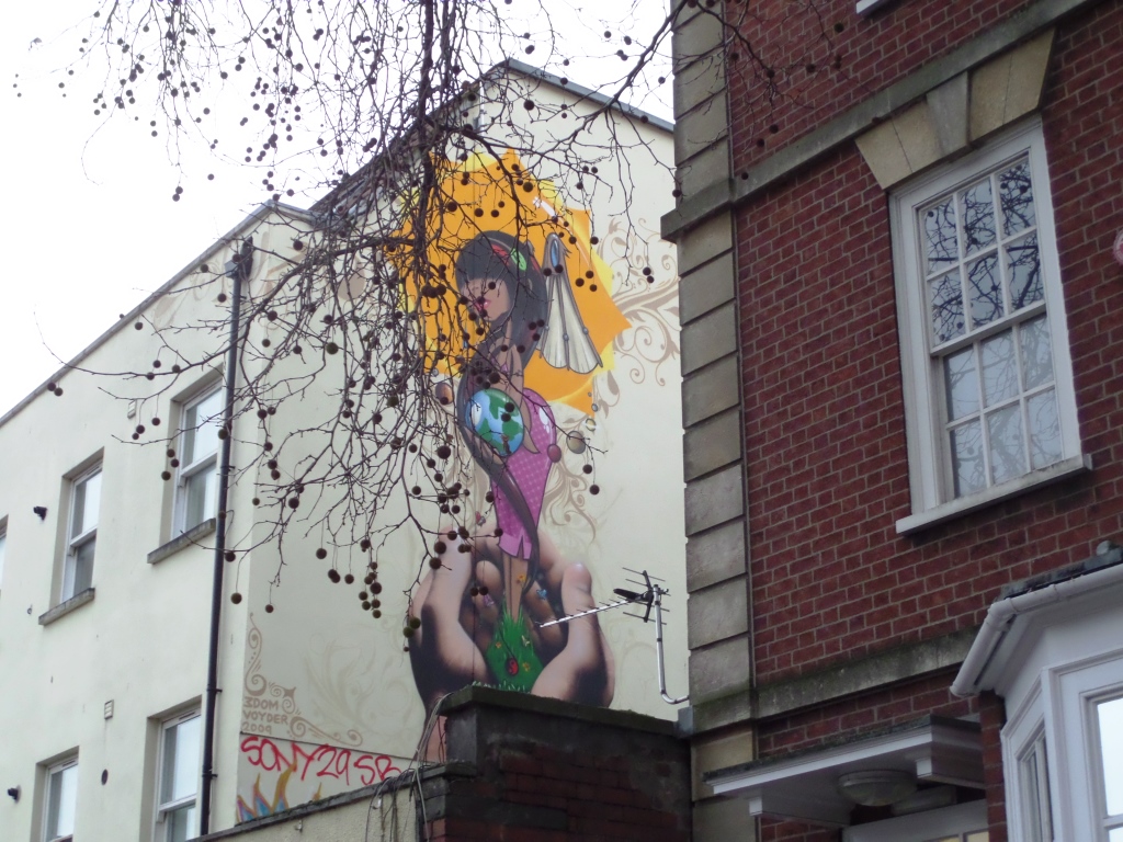 3Dom and Voyder, Stokes Croft, Bristol, December 2016