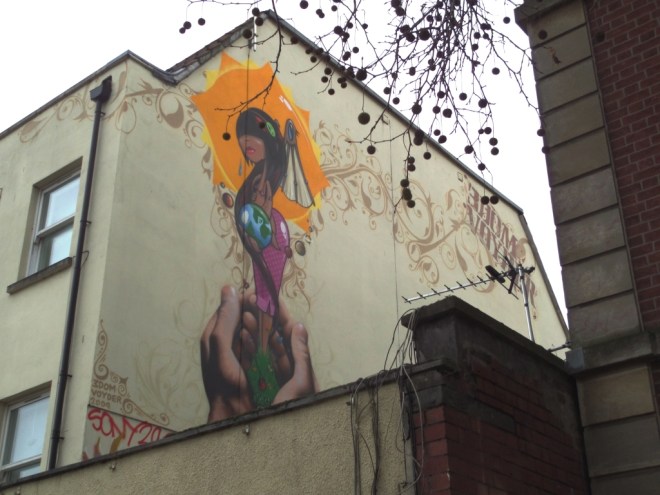 3Dom and Voyder, Stokes Croft, Bristol, December 2016