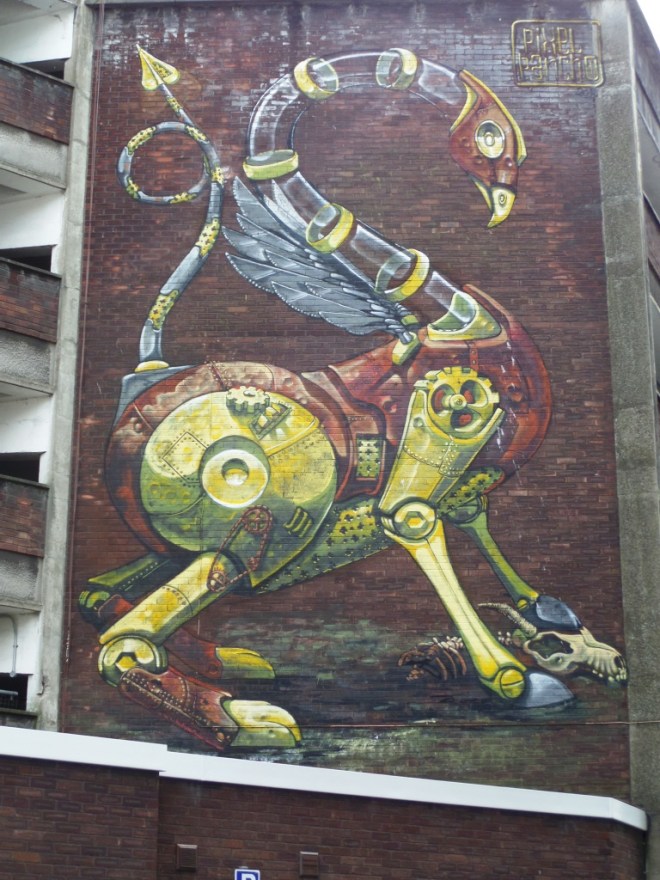 Pixel Pancho, All Saints' Street, Bristol, June 2016 