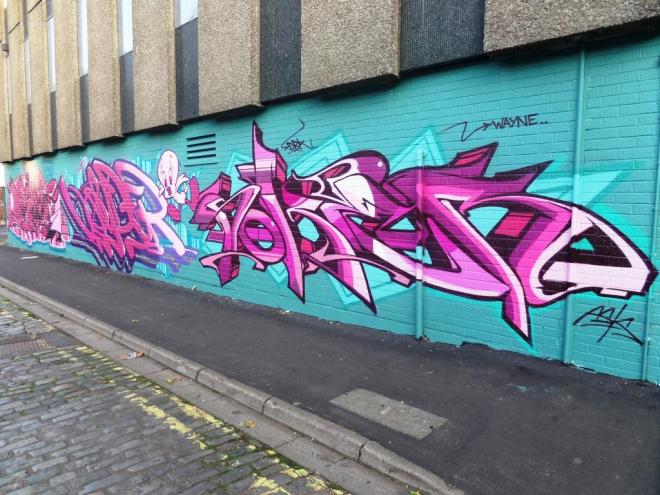 Soker, Voyder and Deamze, Wilder Street, Bristol, September 2016