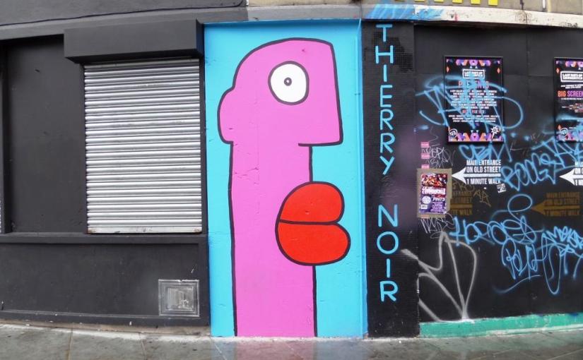 Thierry Noir, Cowper Street, London, August 2016