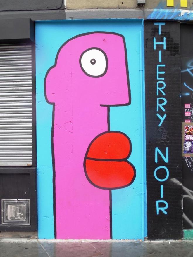 Thierry Noir, Cowper Street, London, August 2016