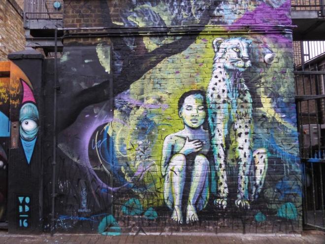 Alice Pasquini, Hawley Mews, Camden Town, September 2016