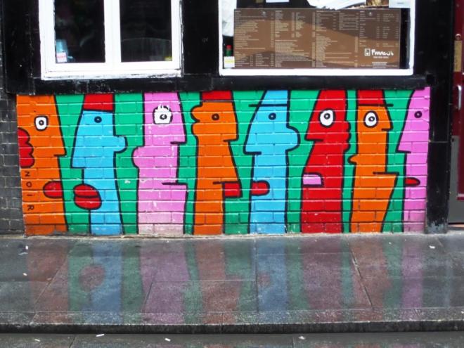 Thierry Noir, Rivington Street, London, August 2016