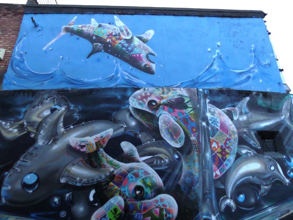 Fanakapan and Louis Masai, Code Street, Shoreditch, August 2016