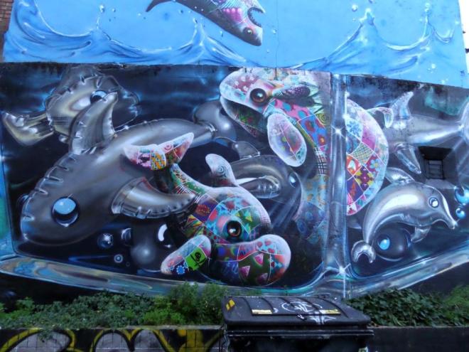 Fanakapan and Louis Masai, Code Street, Shoreditch, August 2016