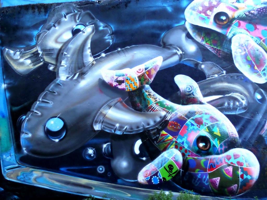 Fanakapan and Louis Masai, Code Street, Shoreditch, August 2016