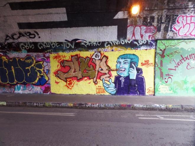 Kid Crayon, St Werberghs Tunnel, Bristol, December 2016