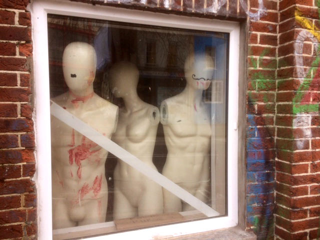 Mannequins, refugees, haiku