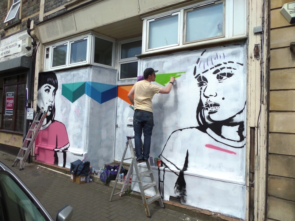 Copyright and Paul Monsters, North Street, Bristol, April 2017