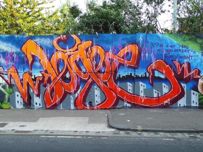 Silent Hobo and Logoe, Ashley Road, Bristol, April 2017