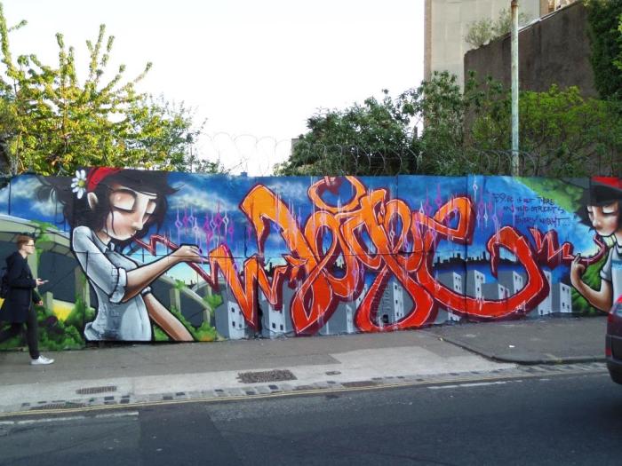 Silent Hobo and Logoe, Ashley Road, Bristol, April 2017