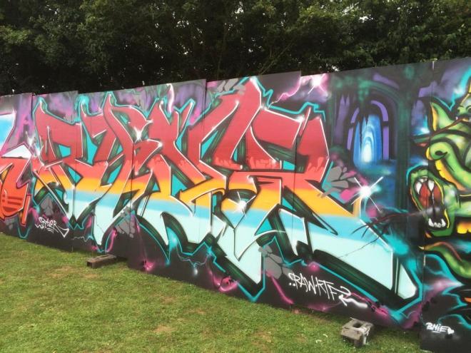 Ryder and T Rex, Upfest, Bristol, July 2016