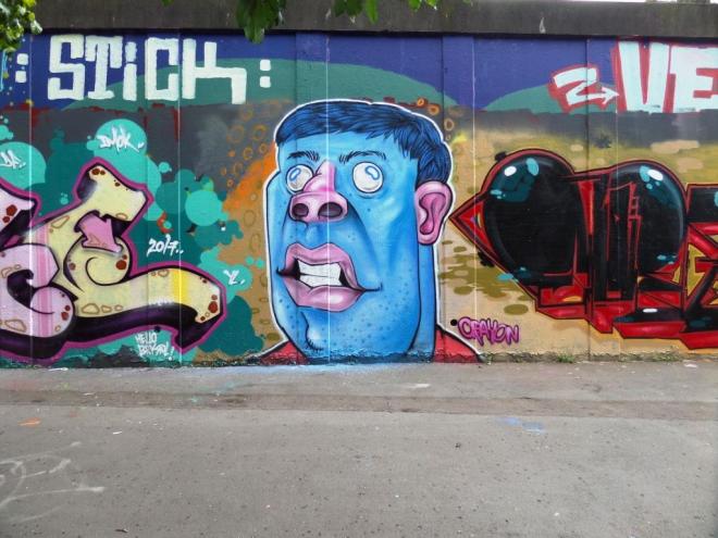 Kid Crayon, M32 roundabout, Bristol, August 2017