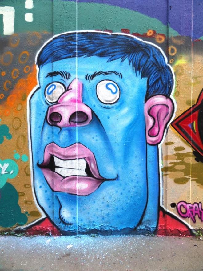 Kid Crayon, M32 roundabout, Bristol, August 2017