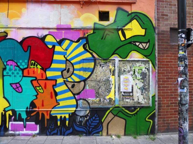 Ryder and T-Rex, Stokes Croft, Bristol, July 2017