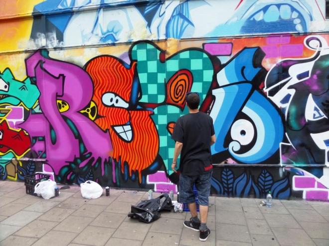 Ryder and T-Rex, Stokes Croft, Bristol, July 2017