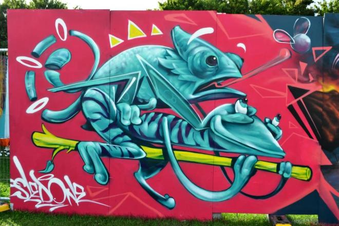 Sled One, Upfest, Bristol, July 2017
