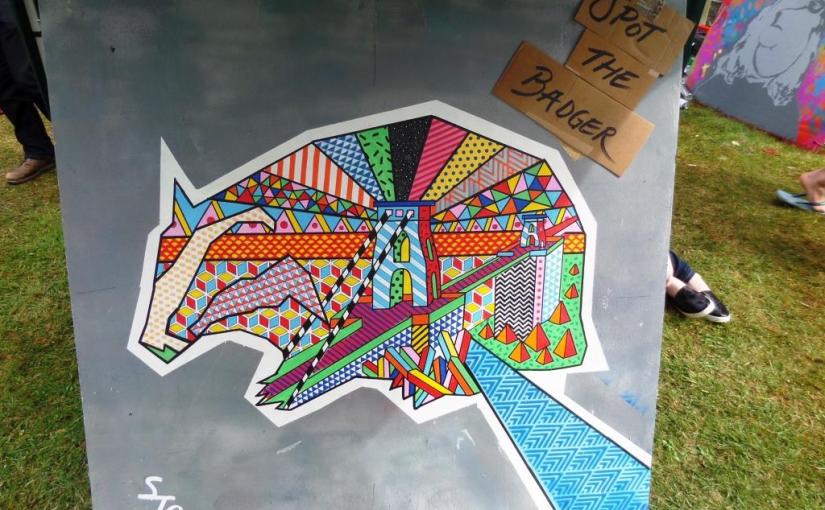 Spot The Badger, Upfest, Bristol, July 2017