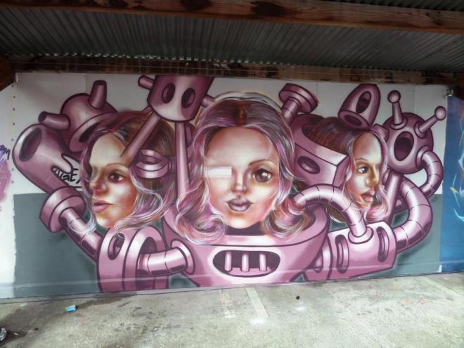 Caro Pepe and Age Age, Upfest, Bristol, July 2017