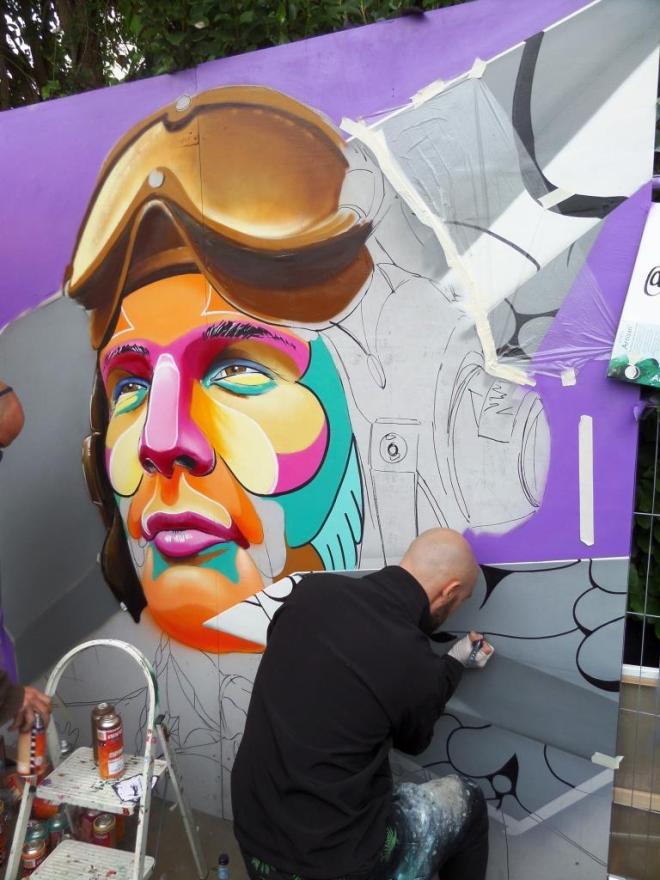 Tymon Ferenc de Laat and Nuno Viegas, Upfest, Bristol, July 2017