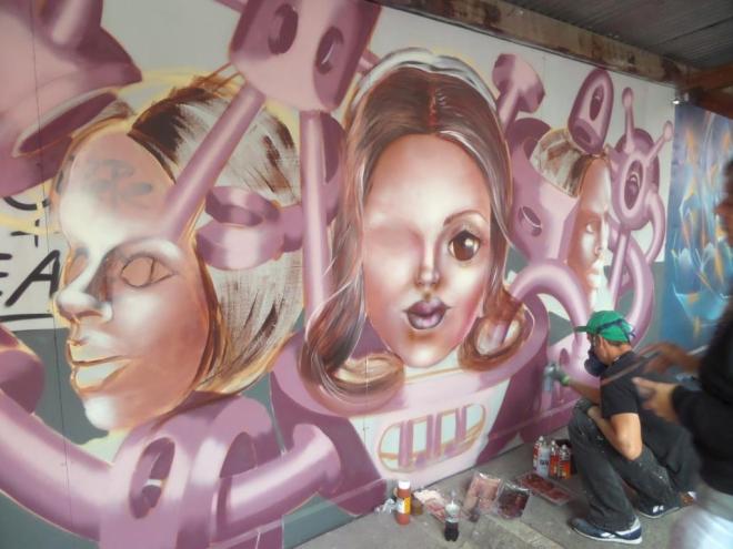 Caro Pepe and Age Age, Upfest, Bristol, July 2017