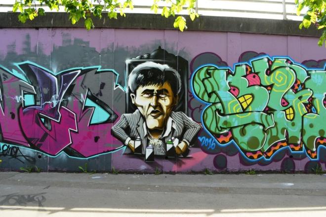 Jaksta, M32 roundabout, Bristol, May 2016