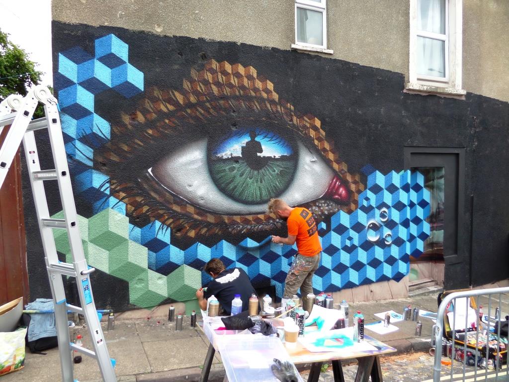 My Dog Sighs and Snub23, Upfest, Bristol, July 2017