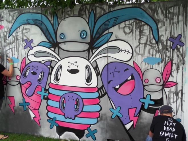 Miss Wah and Korp, Upfest, Bristol, July 2017