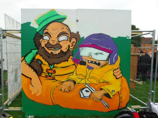 Shane Ha and Niall O'Lochlainn, Upfest, Bristol, July 2017