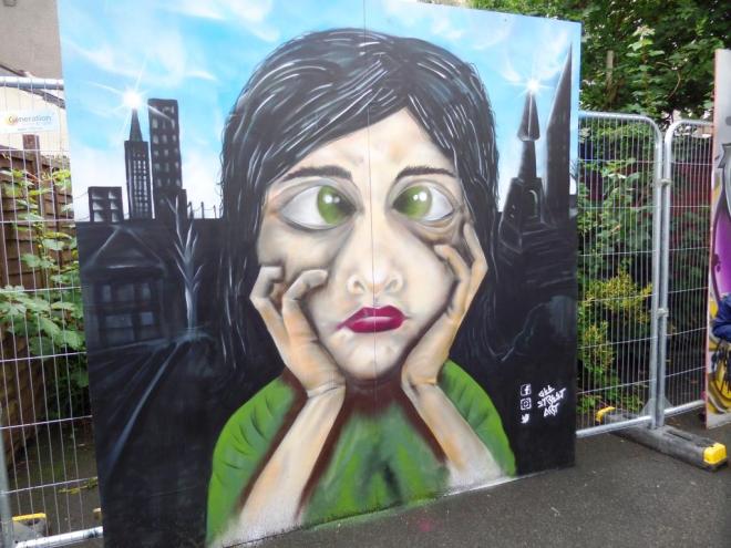 Gee street art, Upfest, Bristol, July 2017