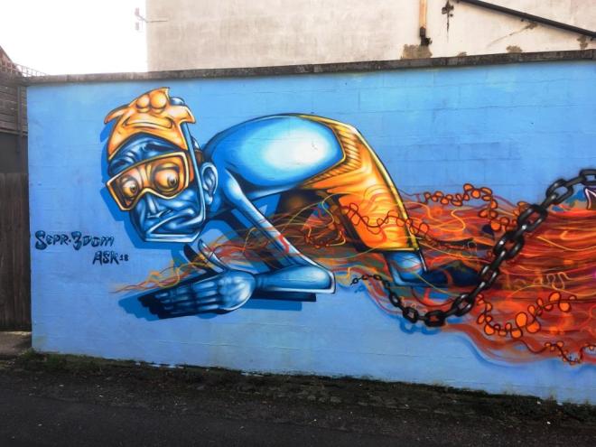 Sepr and 3Dom, Princes' Place, Bristol, February 2018