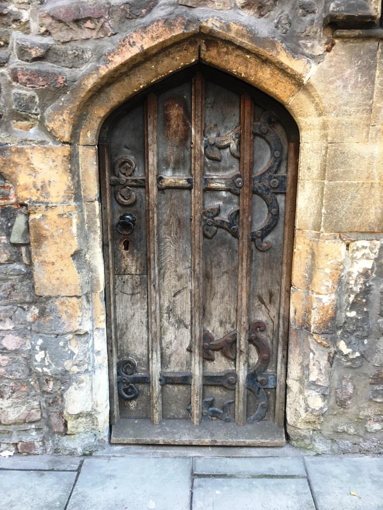 Crypt door, Church of St John the Baptist, Bristol.