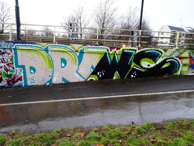 Mr Draws, M32 roundabout, Bristol, March 2018