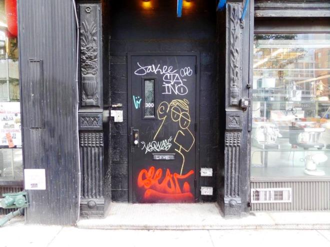 No 300, a door in East Village, New York