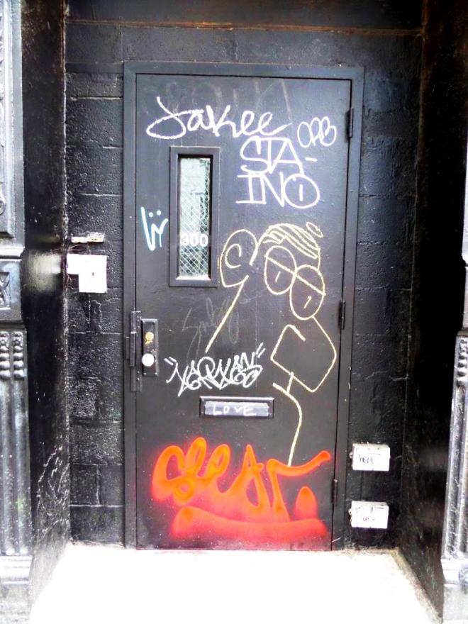 No 300, a door in East Village, New York