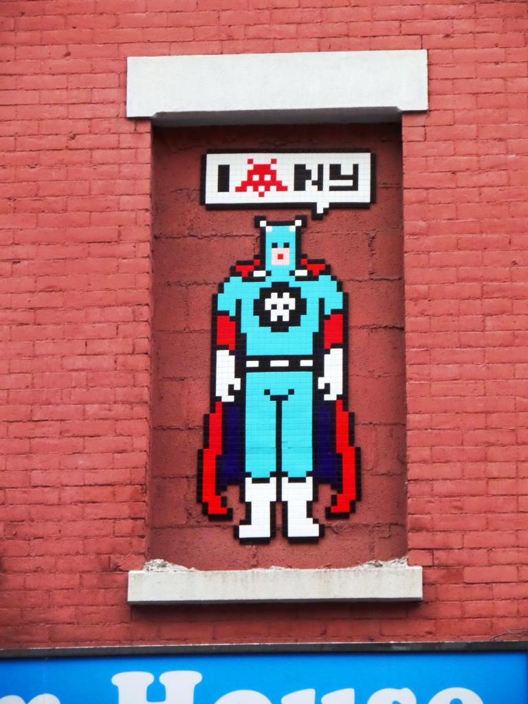 Invader, Mulberry Street, New York, October 2017